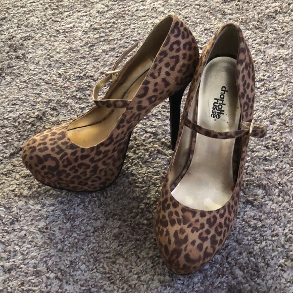 Cheetah/Leopard print platform heels - Picture 5 of 5
